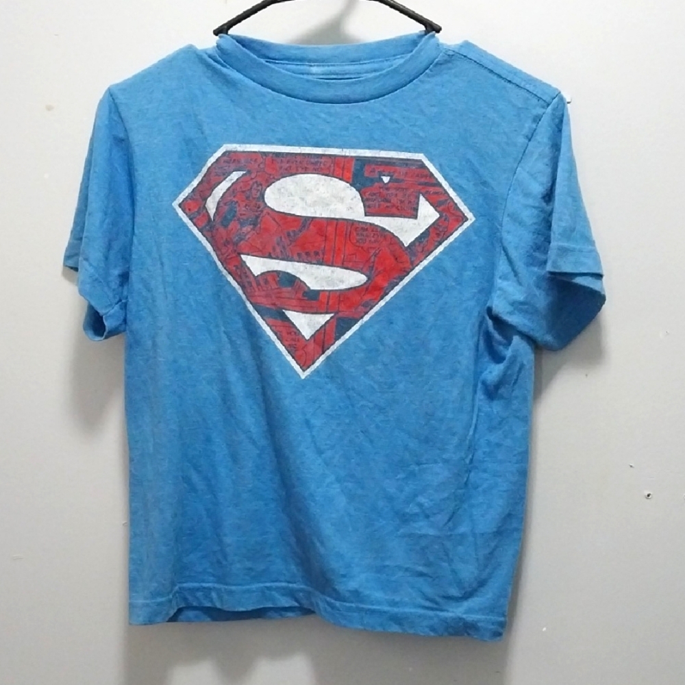 Old Navy Blue Collectabilitees Superman T-Shirt Boy Medium